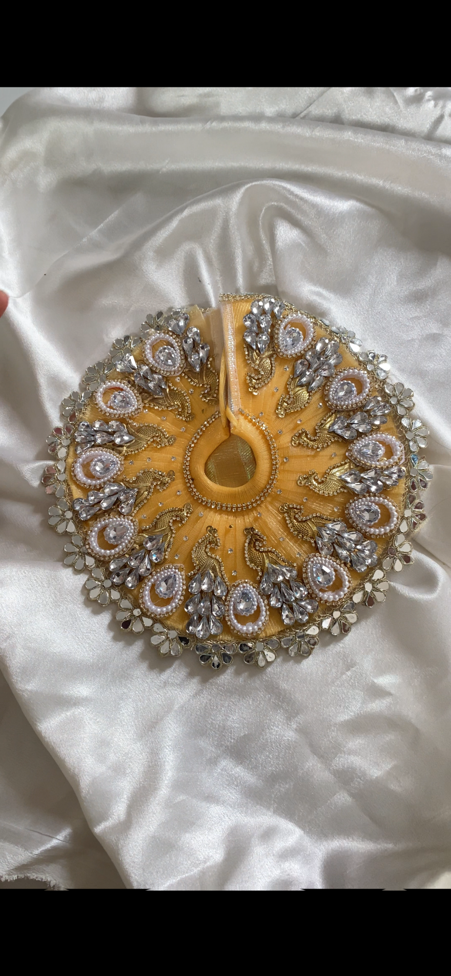 Golden Peacock Designer Poshak image 3