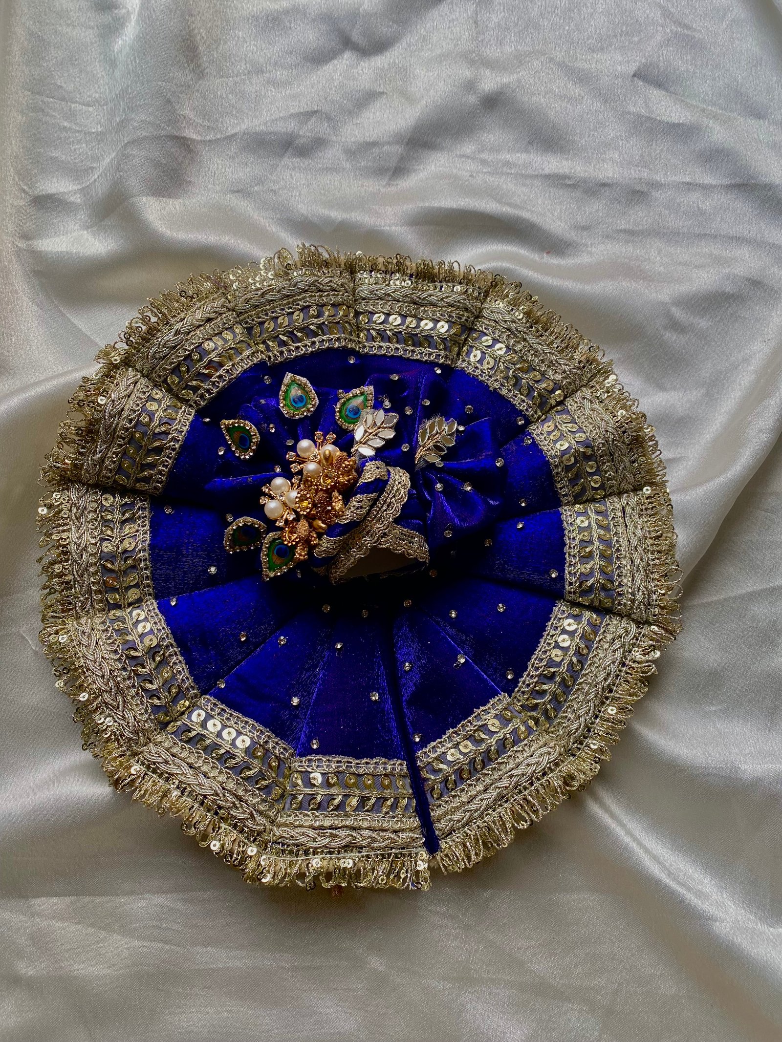 Royal Blue Designer Kali poshak image 2