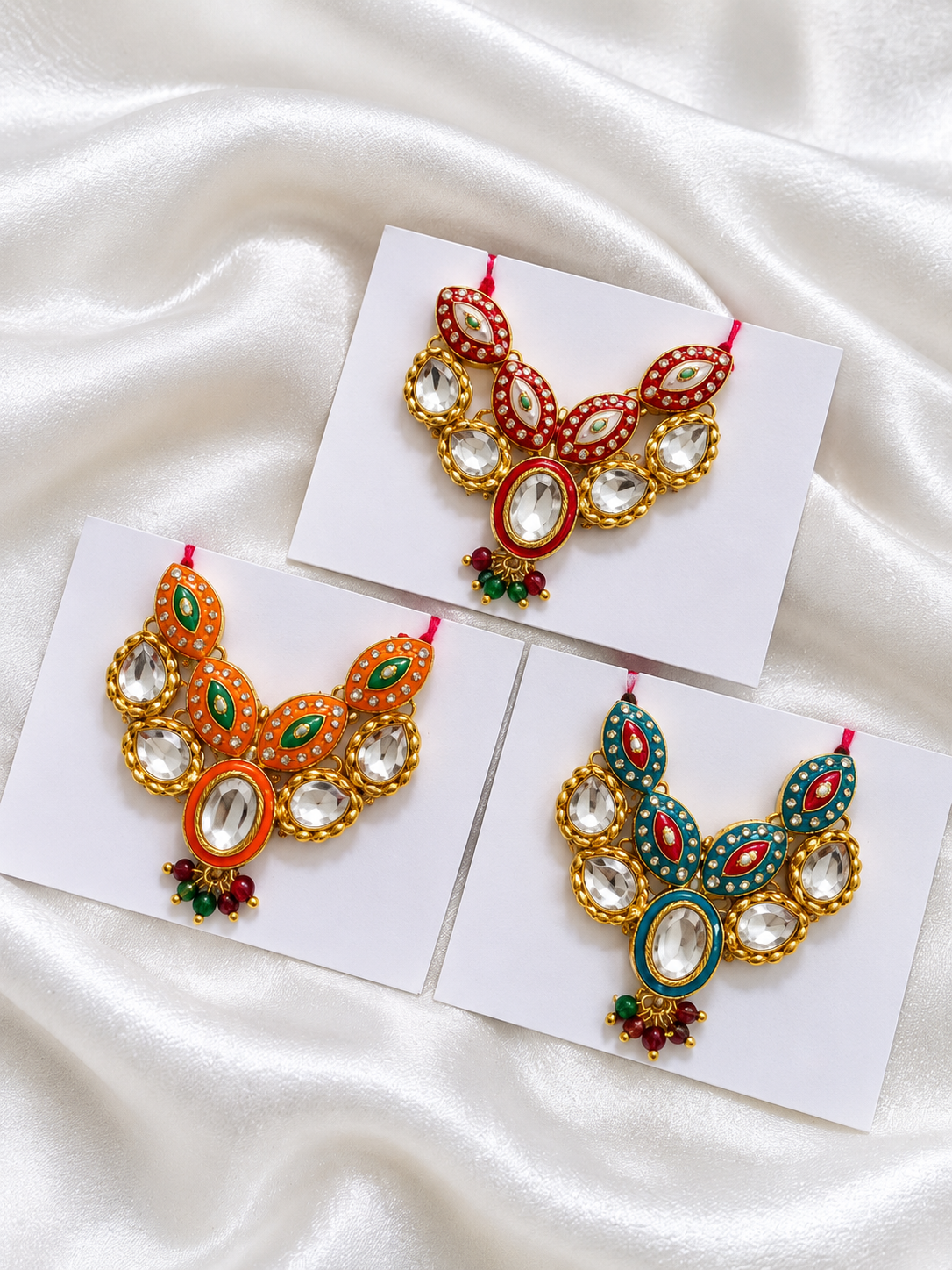 Laddu Gopal Multicolor Kundan Necklace