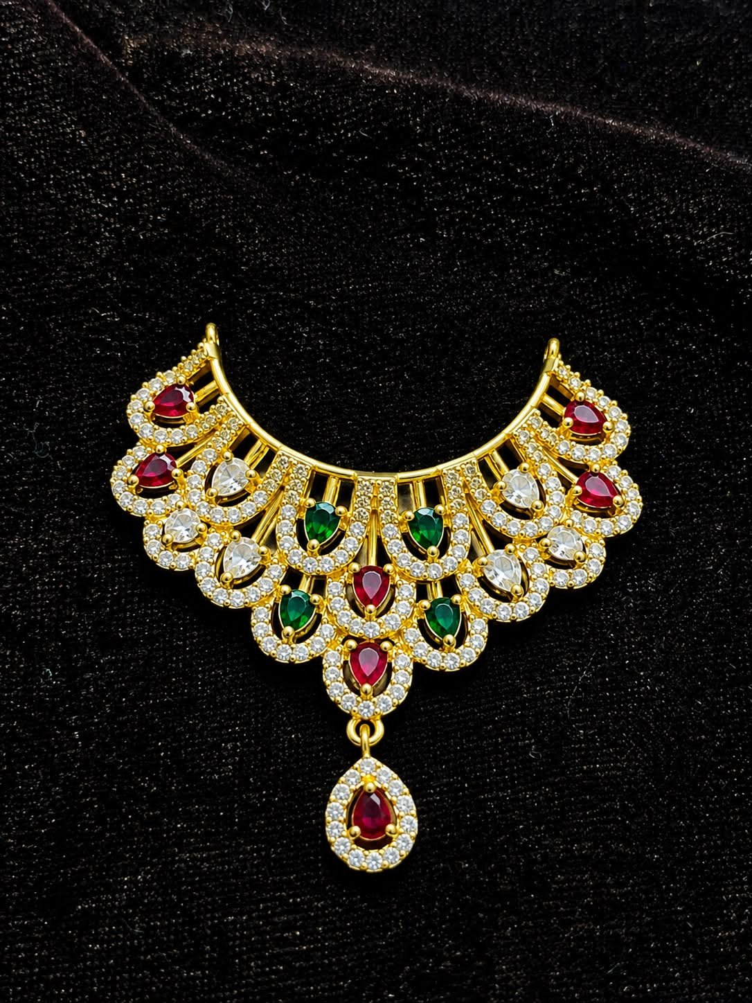 Royal Multicolour AD Necklace