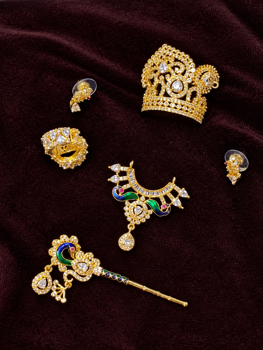 Royal Peacock AD Jewellery Combo