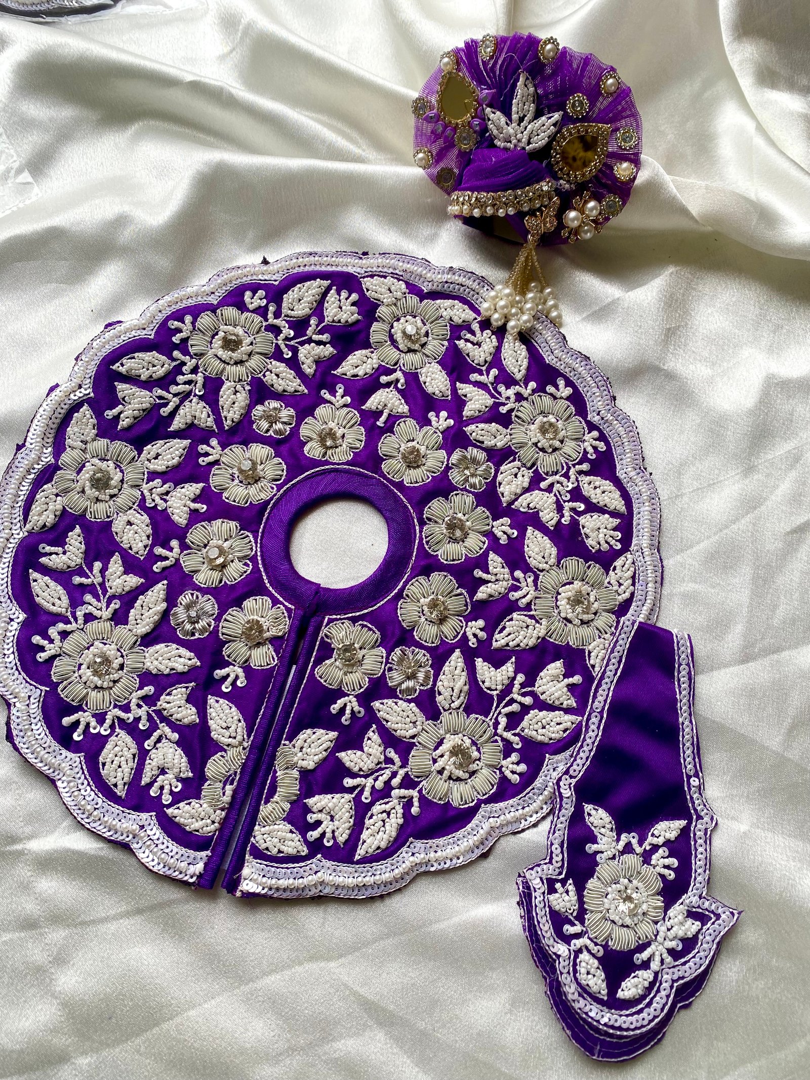 Royal Purple Designer Laddu Gopal Poshak